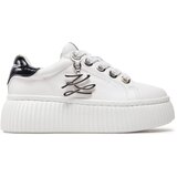 Karl Lagerfeld Niske tenisice crna / bijela | shoptok.hr