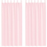 vidaXL Voile zavese z rod žepi 2 kosa svetlo roza | Shoptok.si