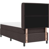 Box Spring postelja z vzmetnico temno rjava 100x200 cm tkanina, (22051201) | Shoptok.si