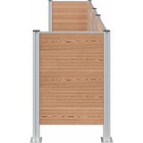 Ograda za kante za smeće Smeđa 315 x 85 x 115 cm Aluminij i WPC | shoptok.hr