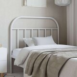 vidaXL Kovinsko vzglavje belo 100 cm | Shoptok.si