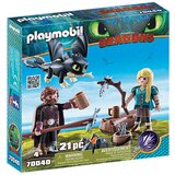 Playmobil dragon hiccup i astrid sa zmajem 70040 Cene