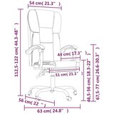  Pisarniški stol rjavo umetno usnje, (20669382) | Shoptok.si