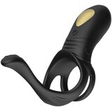  Crni prsten za penis sa vibracijom i daljinskim upravljačem — 9 režima — 52 00079 u