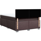 vidaXL Krevet s oprugama i madracem tamnosmeđi 140x200 cm tkanina | shoptok.hr