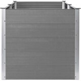  Vrtna posuda za sadnju 250 x 100 x 91 cm WPC siva | shoptok.hr