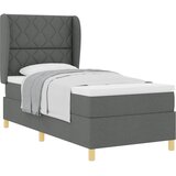  Krevet s opruga kutije Tamno siva 190 x 90 cm tkanina | shoptok.hr