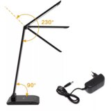 Asalite namizna LED svetilka z zatemnitvijo 7W 450lm CCT brezžična USB, črna | Shoptok.si