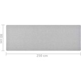 vidaXL Tepih tekač svetlo siv 80x250 cm | Shoptok.si