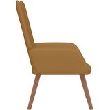  Stolica za opuštanje smeđa baršunasta | shoptok.hr