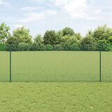 vidaXL Set ograde za vrt 2 kom Zelena Pocinčani čelik 25 x 1 m | shoptok.hr