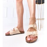  Beige Crochet Sandals on Cork Sole Lavreta | Shoptok.si