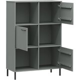  Regal za knjige sivi 90 x 35 x 128,5 cm od masivnog drva OSLO | shoptok.hr