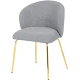 stol, les, kovina, tekstil siva