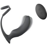 ove to Love L- radijsko vodeni vibrator za prostato z obročem za penis (črn) | Shoptok.si