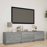 TV ormarić s LED rasvjetom Sivi Sonoma 165 x 34 x 40 cm | shoptok.hr