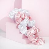 Brushworks Satin Scrunchies Pink & White elastike za lase | Shoptok.si