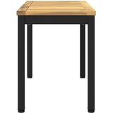  Vrtna klupa 80,5 x 35 x 45 cm Čvrsto drvo akacije Bijela i crna | shoptok.hr