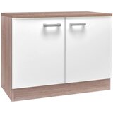 Based spodnja omarica za korito lexa, bela, hrast, š. 100 cm | Shoptok.si