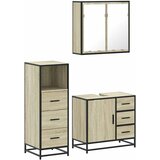 Furnova Kopalniška garnitura 3-delna sonoma hrast inženirski les, (21946122) | Shoptok.si