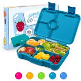 Klarstein schmatzfatz Lite, deseta kutija, 6 odjeljaka, 20,8 × 4,5 × 15 cm (Š × V × D), bez BPA, ekstra lagan Tritan | shoptok.hr
