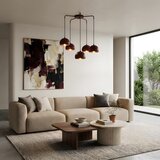  Luster na sajli SOOL 5xE27/15W/230V bordo | Eponuda.com
