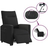 Električni naslonjač na podizanje od tkanine crni | shoptok.hr