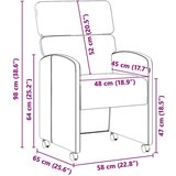  Trpezarijske stolice 2 pcs Tamno siva 58 x 65 x 98 cm Baršun | shoptok.hr