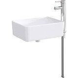 vidaXL Umivalnik za kopalnico Krom 40,5 x 30,5 x 13 cm Kovina, (5000246238) | Shoptok.si