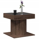  Stolić za kavu LED smeđa boja hrasta 50x50x45 cm drveni | Eponuda.com