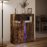  Komoda s LED svjetlima boja hrasta 77 x 34 x 100 cm drvena | shoptok.hr