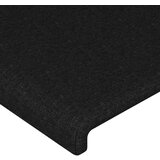  Uzglavlje s ušima crno 83x16x118/128 cm od tkanine | shoptok.hr