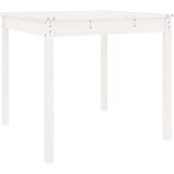  Vrtni stol bijeli 82,5 x 82,5 x 76 cm od masivne borovine | shoptok.hr