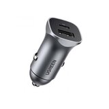 Ugreen AUTO PUNJAČ USB-A / USB-C PD 3.0 QC3.0 30W (SIVI) | shoptok.hr