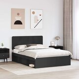  Konstrukcija postelje Črna 140 x 200 cm Masivno borovo les, (5000102678) | Shoptok.si