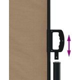  Uvlačiva bočna tenda 140 x 1000 cm smeđesiva | shoptok.hr