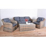 Rojaplast Siva/rjava vrtna garnitura iz umetnega ratana za 4 osebe Richmond – | Shoptok.si