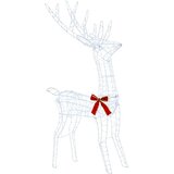  Reindeer vuče saonice LOVIISA 2 kom. 450 LED lampica - Prozirni konop | shoptok.hr