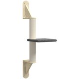  Zidna penjalica za mačke sa stupom za grebanje tamnosivo 85,5cm | shoptok.hr