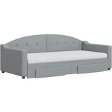  Dnevni krevet na razvlačenje svjetlosivi 90 x 190 cm od tkanine | shoptok.hr