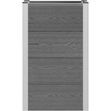  Povišena gredica - Vrtna gredica Siva 50 x 30 x 82 cm WPC i aluminij - 50 x 30 x 82 cm | shoptok.hr