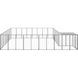  Kavez za pse crni 20,57 m² čelični | shoptok.hr