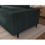 ELTAP Zelena kotna sedežna garnitura iz rebrastega žameta (levi kot/v obliki črke L) Colesio – | Shoptok.si