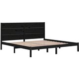  Za krevet od masivne borovine crni 200 x 200 cm | shoptok.hr