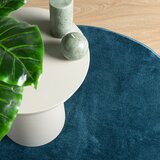  Tepih OVIEDO kratkih vlakana tirkizni Ø 80 cm | shoptok.hr