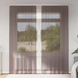 Voile zavjese s džepovima za šipke 2 kom smeđe | shoptok.hr
