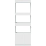 vidaXL Visoka omara bela 63x33x180 cm inženirski les | Shoptok.si