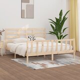 Furnova Posteljni okvir brez vzmetnice 200x200 cm trdna borovina, (21934505) Cene