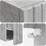  Set ormarića za kupaonicu 3 kom. Betonska siva 49 x 44,5 x 66,5 cm | shoptok.hr