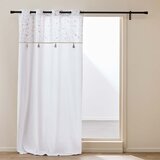 Douceur d intérieur Bijela zavjesa od mješavine pamuka 140x240 cm Duchesse – Cijene